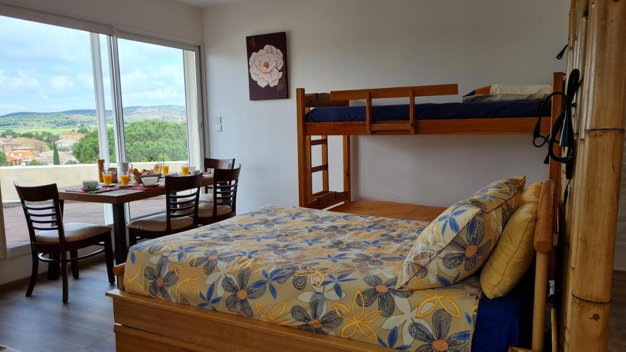 Bizanet Chambres D'Hotes B&B La Bergeronnette Avec Piscine Couverte Chauffee מראה חיצוני תמונה
